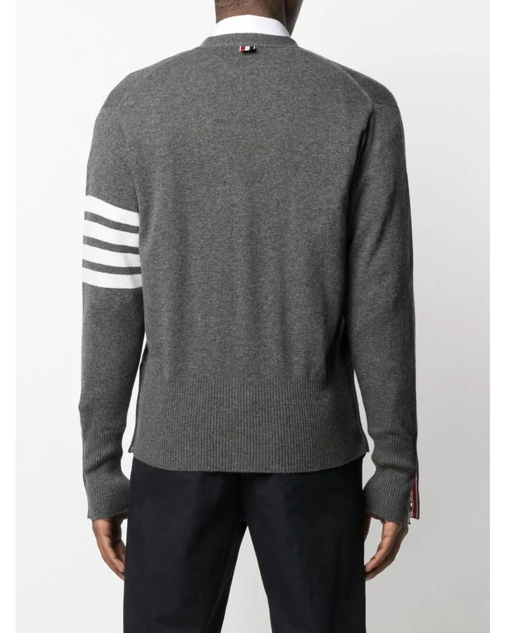 Thom Browne Gestreept Vest in het Gray voor heren
