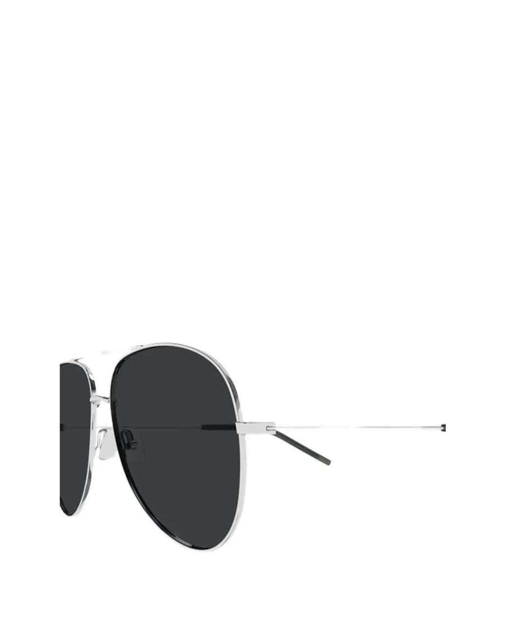 Saint Laurent Black Pilot-Frame Sunglasses