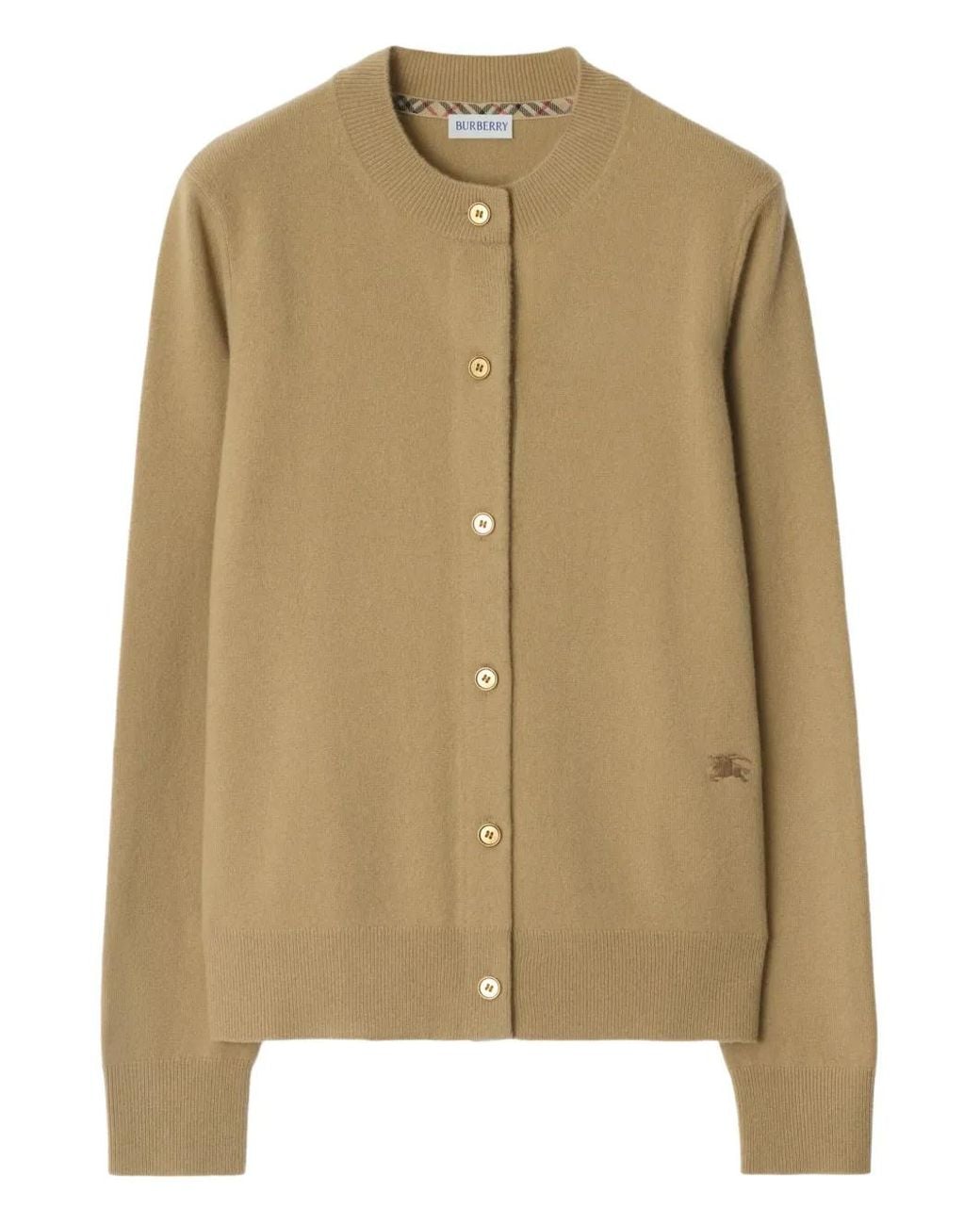 Burberry Natural Cashmere Blend Cardigan