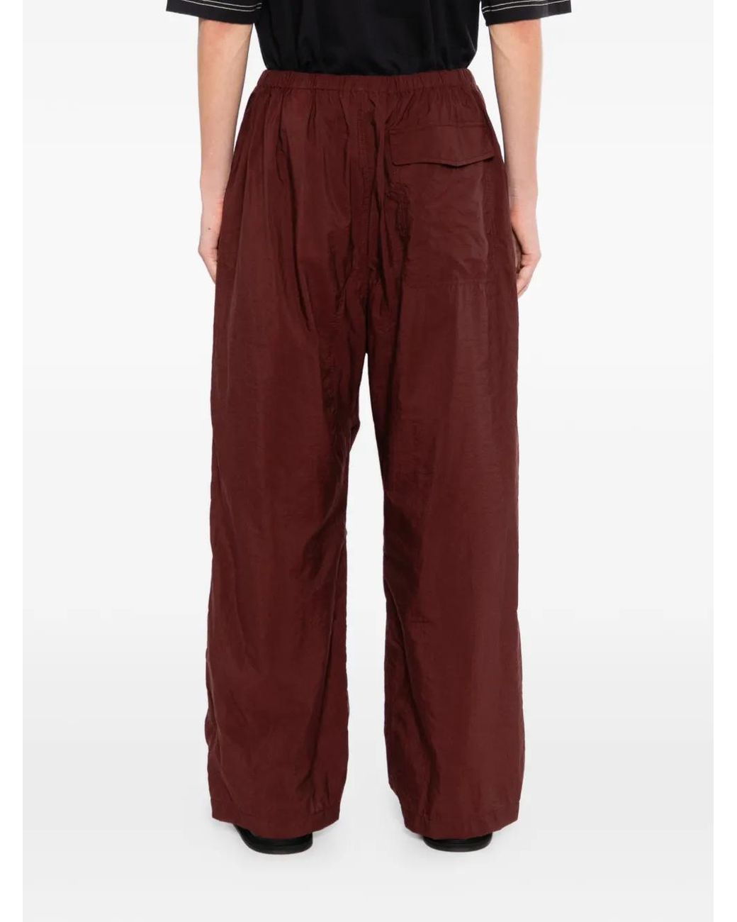 Lemaire Red Parachute Pants for men