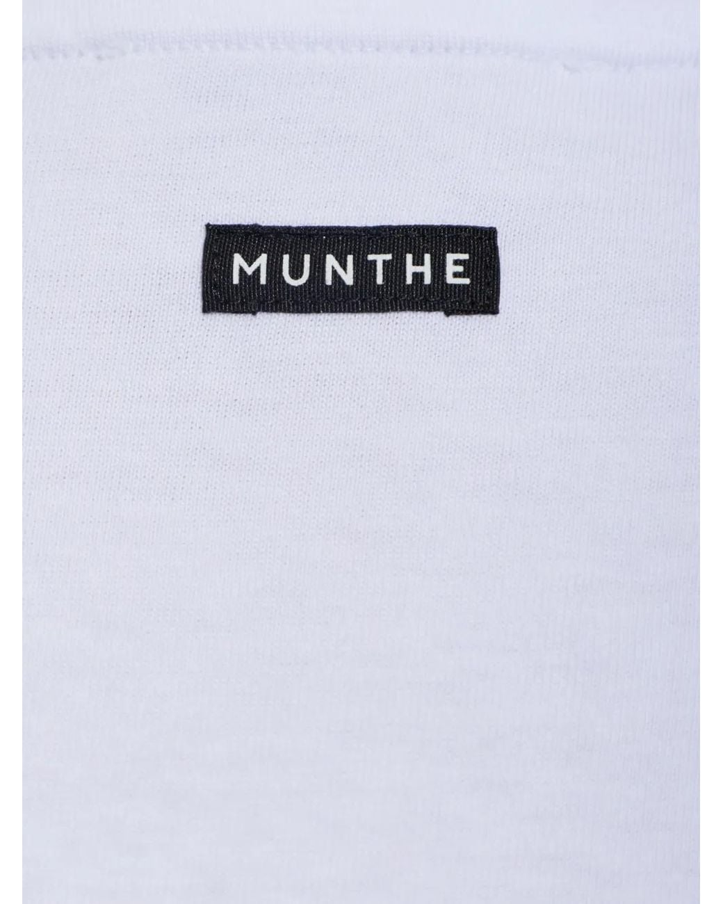 Munthe White Vupiter Cotton T-Shirt