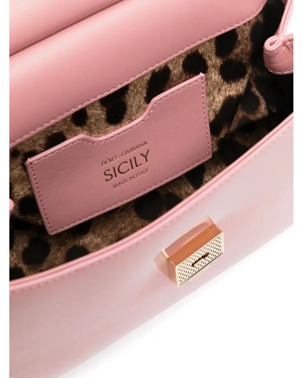 Dolce & Gabbana Pink Small Sicily Tote Bag