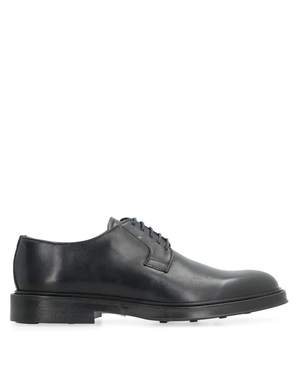 Bruno Magli Gray Leather Derby Shoes for men