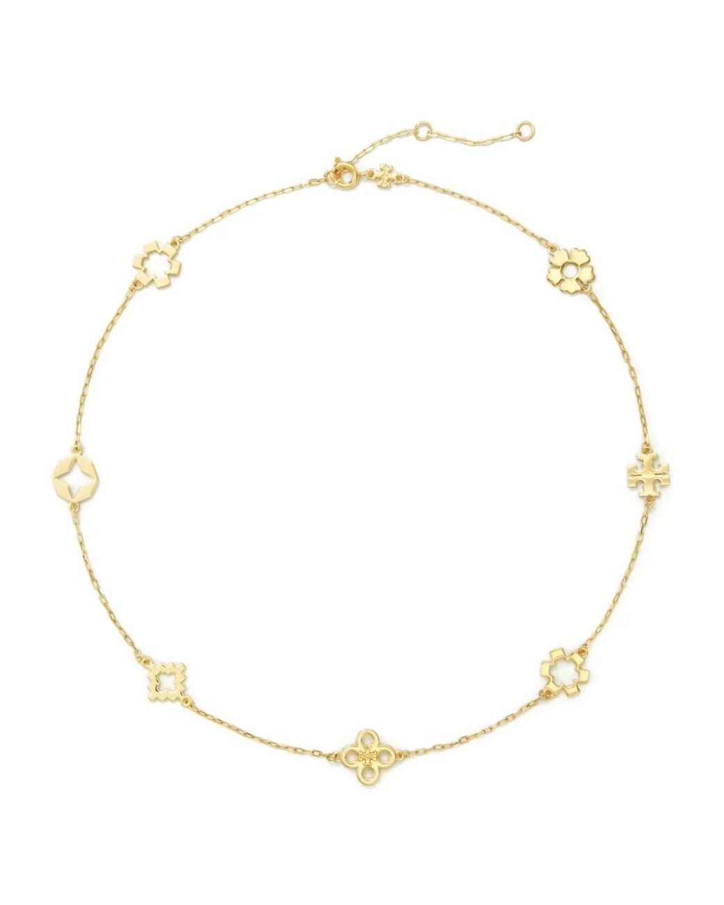 Tory Burch Natural Mini Forget Me Not Necklace