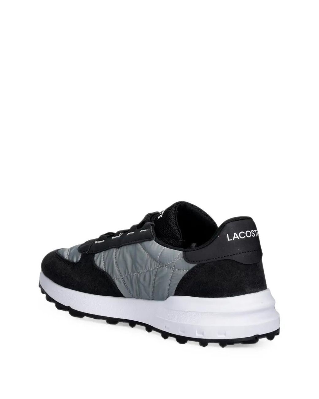 Lacoste Black Quilted Panelled Sneakers for men