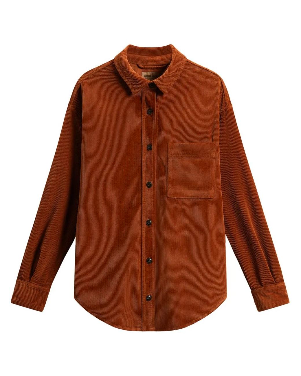 Woolrich Ribfluwelen Overhemd in het Brown