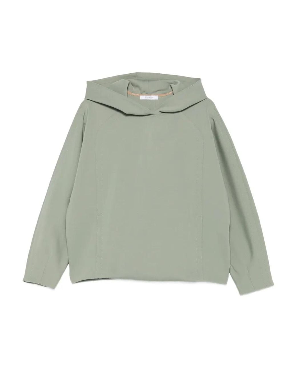Max Mara Green Hoodie À Empiècements