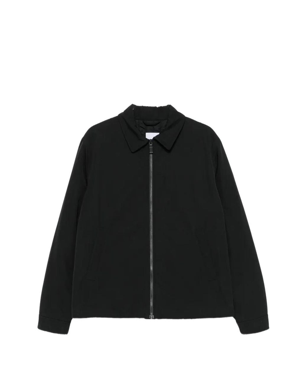Aspesi Black Zip-Up Collared Jacket for men