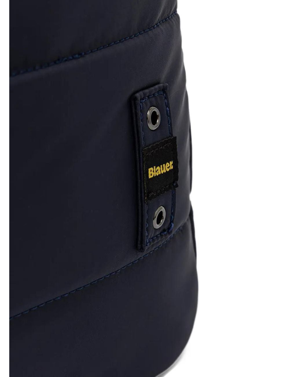 Blauer Blue Quilted Logo-Patch Backpack for men