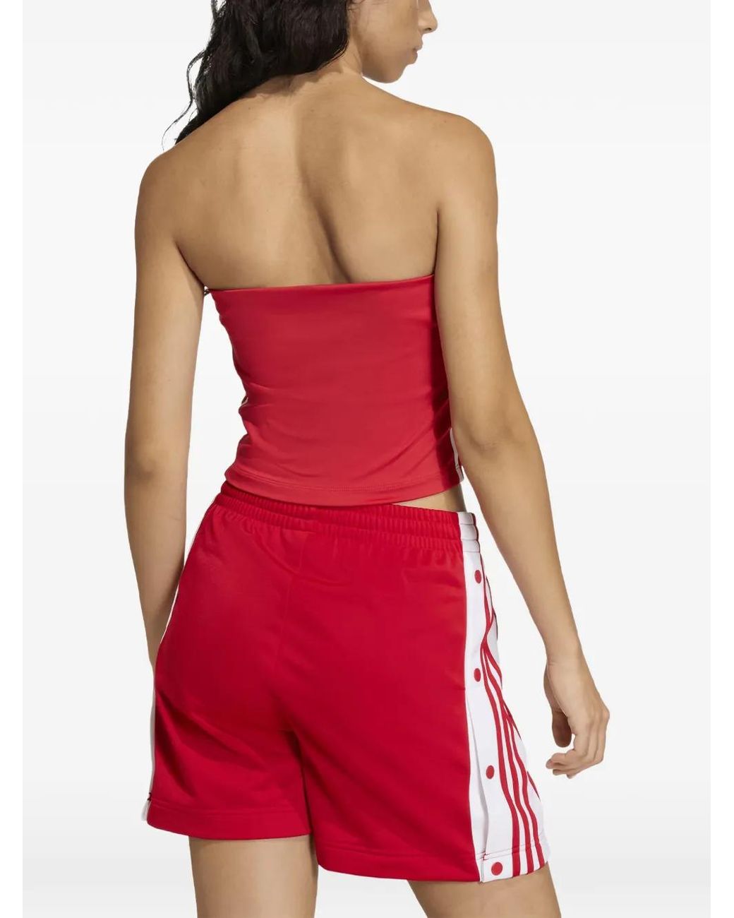 Adidas Red Three Stripe Tank Top