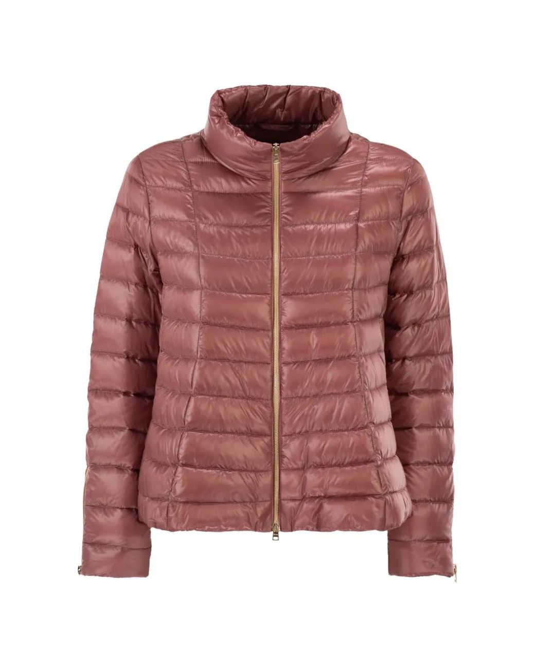 Herno Ultra-Light Satin Down Jacket With Flared Back