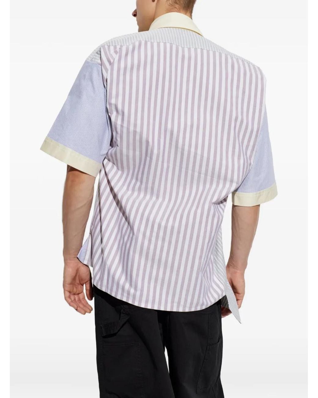 Vivienne Westwood White Striped Short-Sleeve Shirt for men