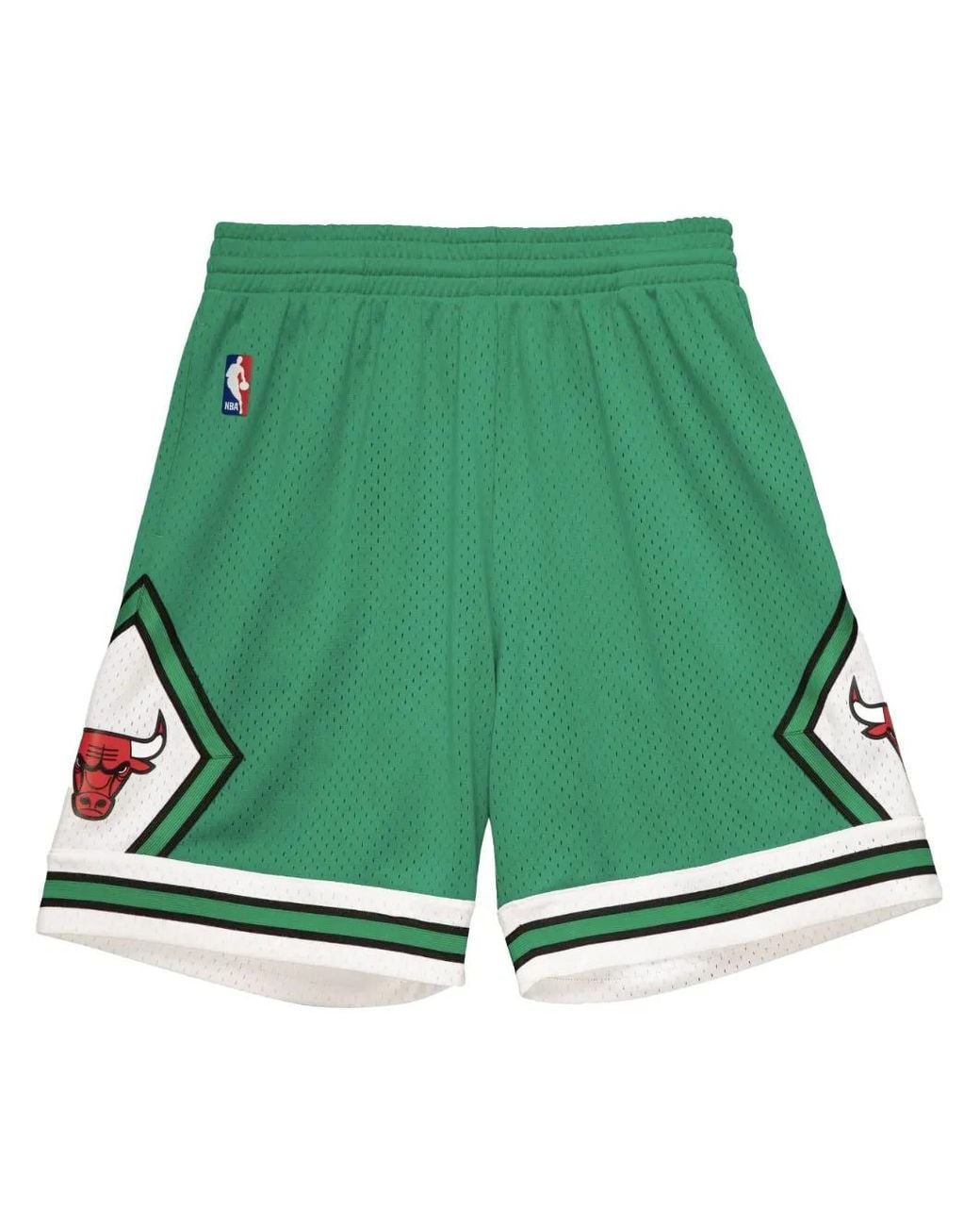 Mitchell & Ness Green "Nba Chicago Bulls 2008" Swingman Shorts for men
