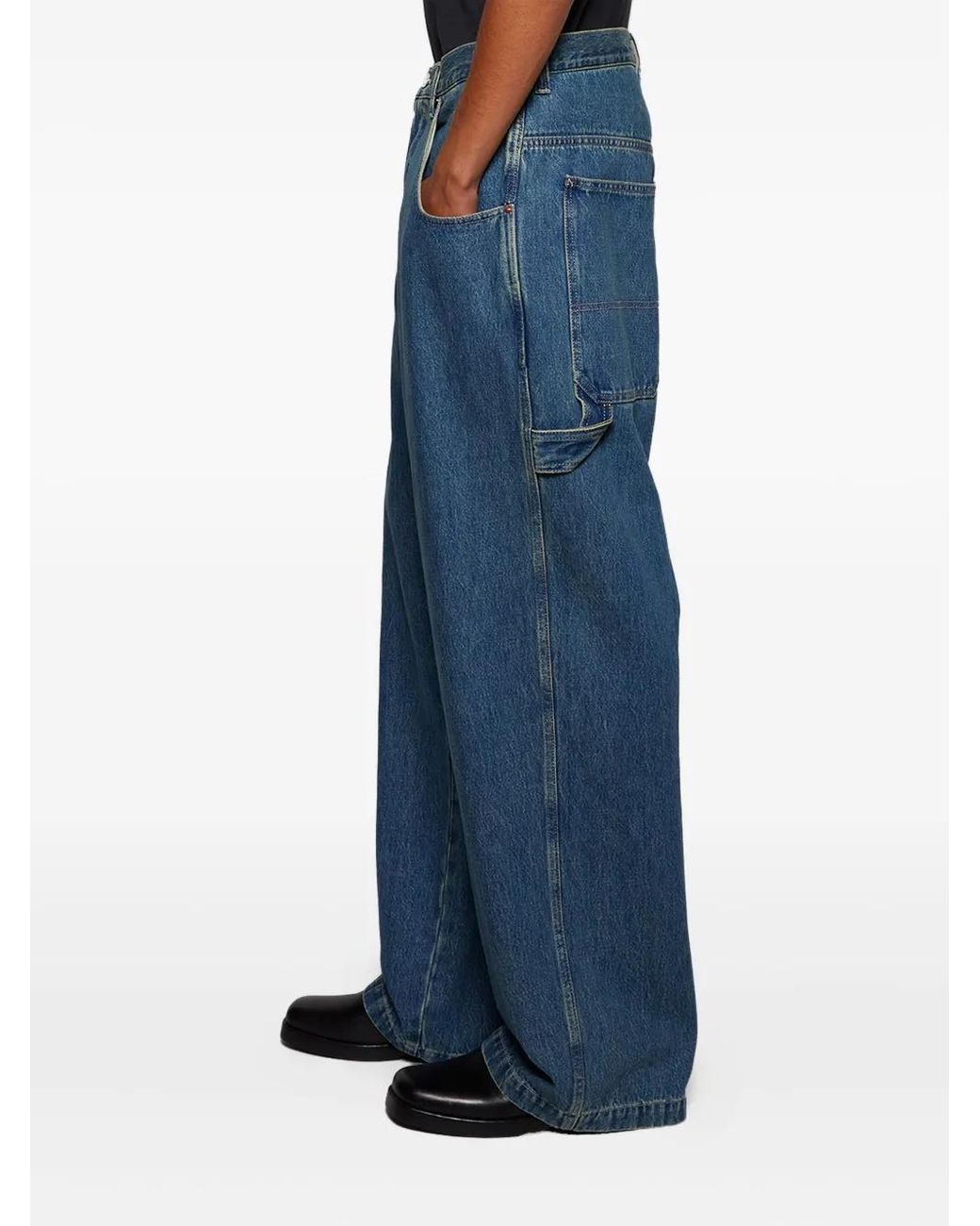 Vetements Blue Utility-Pocket Denim Jeans for men