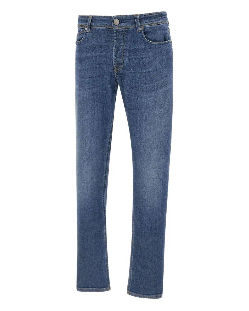 Re-hash Blue Rubens B Five-Pockets Jeans for men