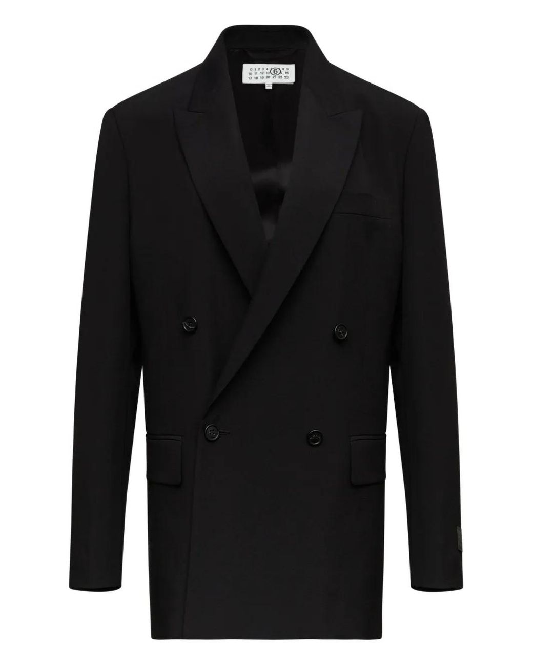 MM6 by Maison Margiela Black Double-Breasted Blazer