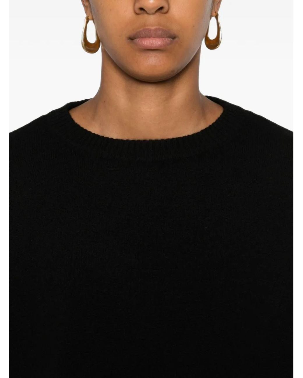 Be You Black Crew-Neck Cashmere Sweater