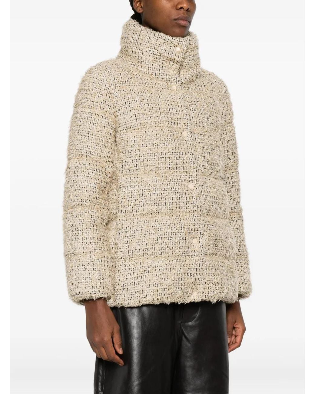 Moncler Natural Cochelle Tweed Jacket