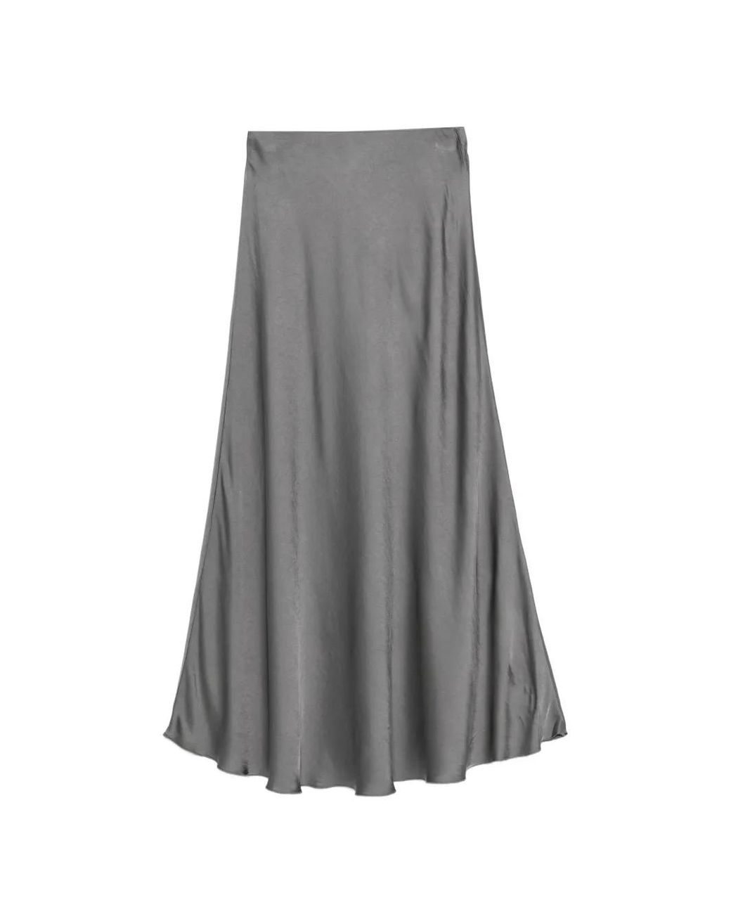 Daniele Fiesoli Gray Flared Maxi Skirt