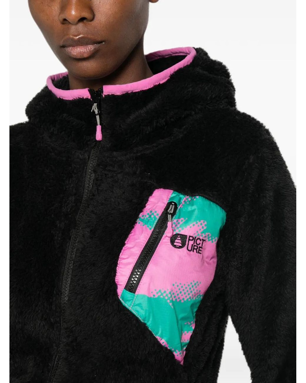 Picture Black Fleece Zip-Up Hoodie