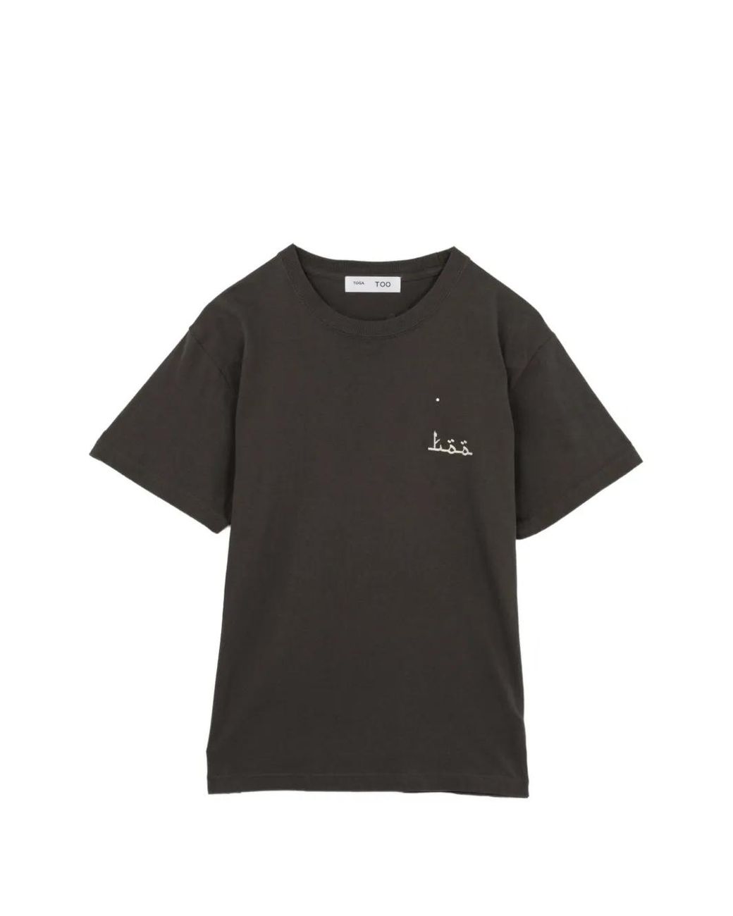 Toga Black Embroidered-Logo T-Shirt for men