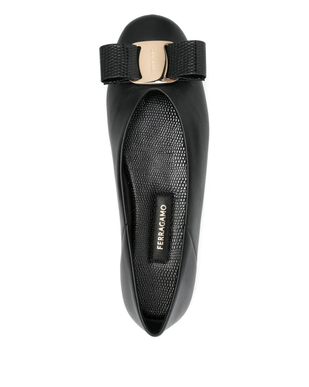 Ferragamo Black Ballet Flats