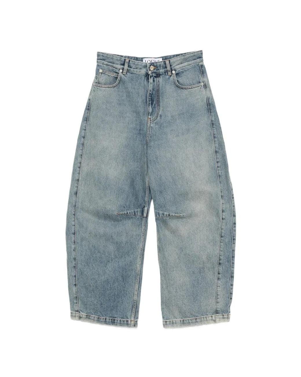Loewe Blue Anagram Barrel Jeans