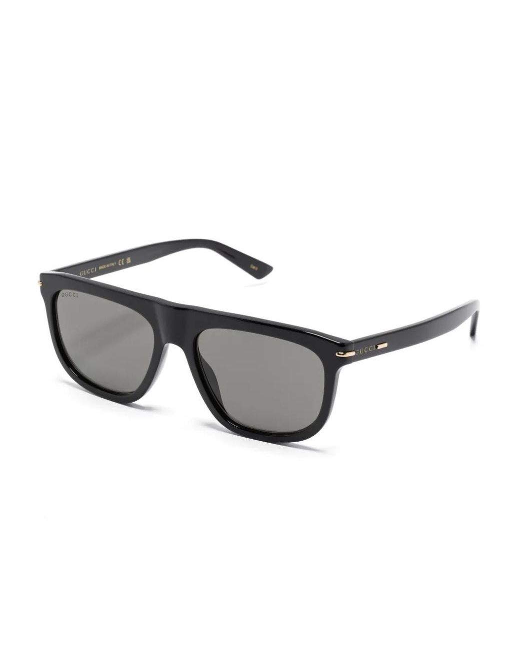 Gucci Gray Oval-Frame Sunglasses for men