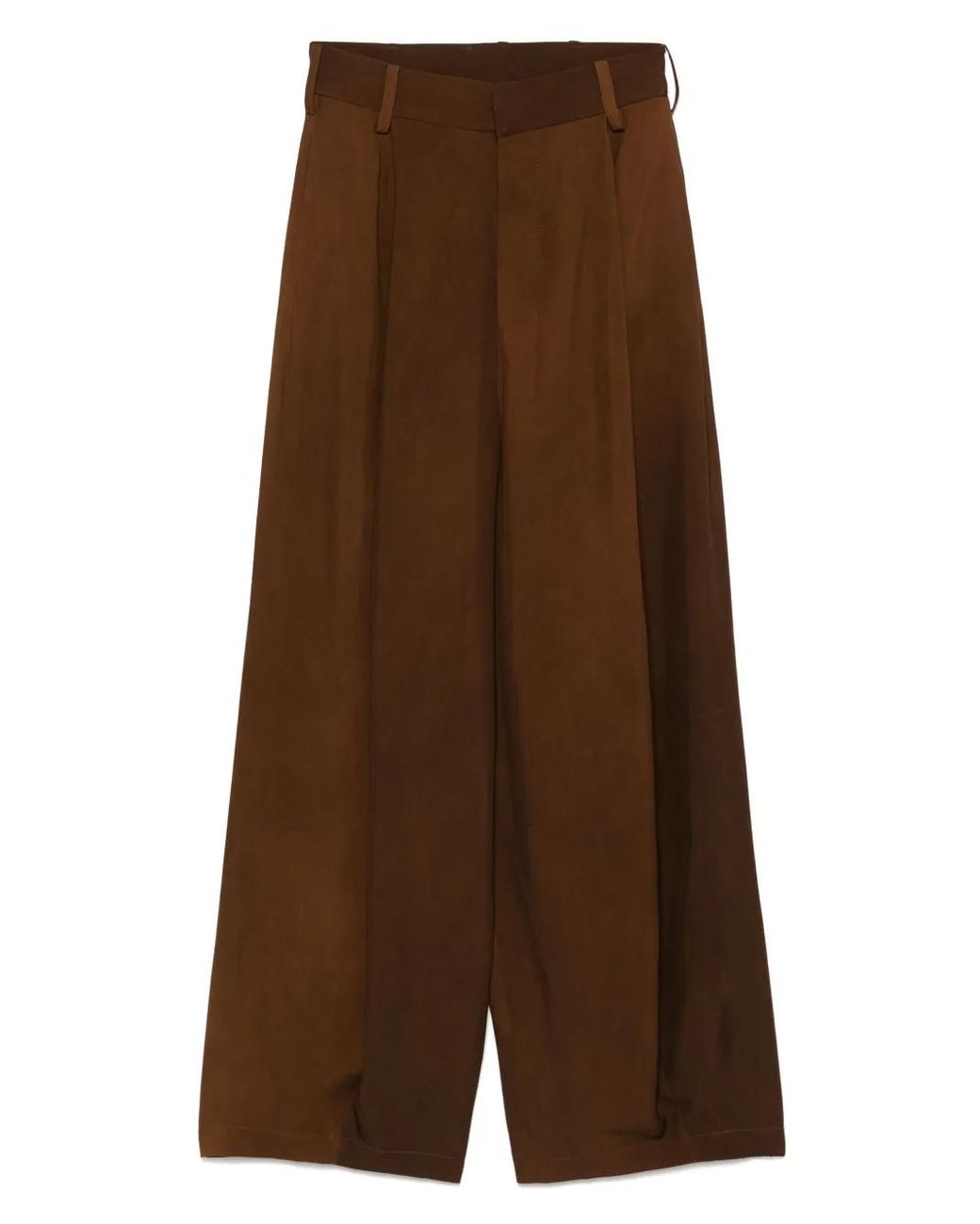 Uma Wang Brown Pleated Trousers