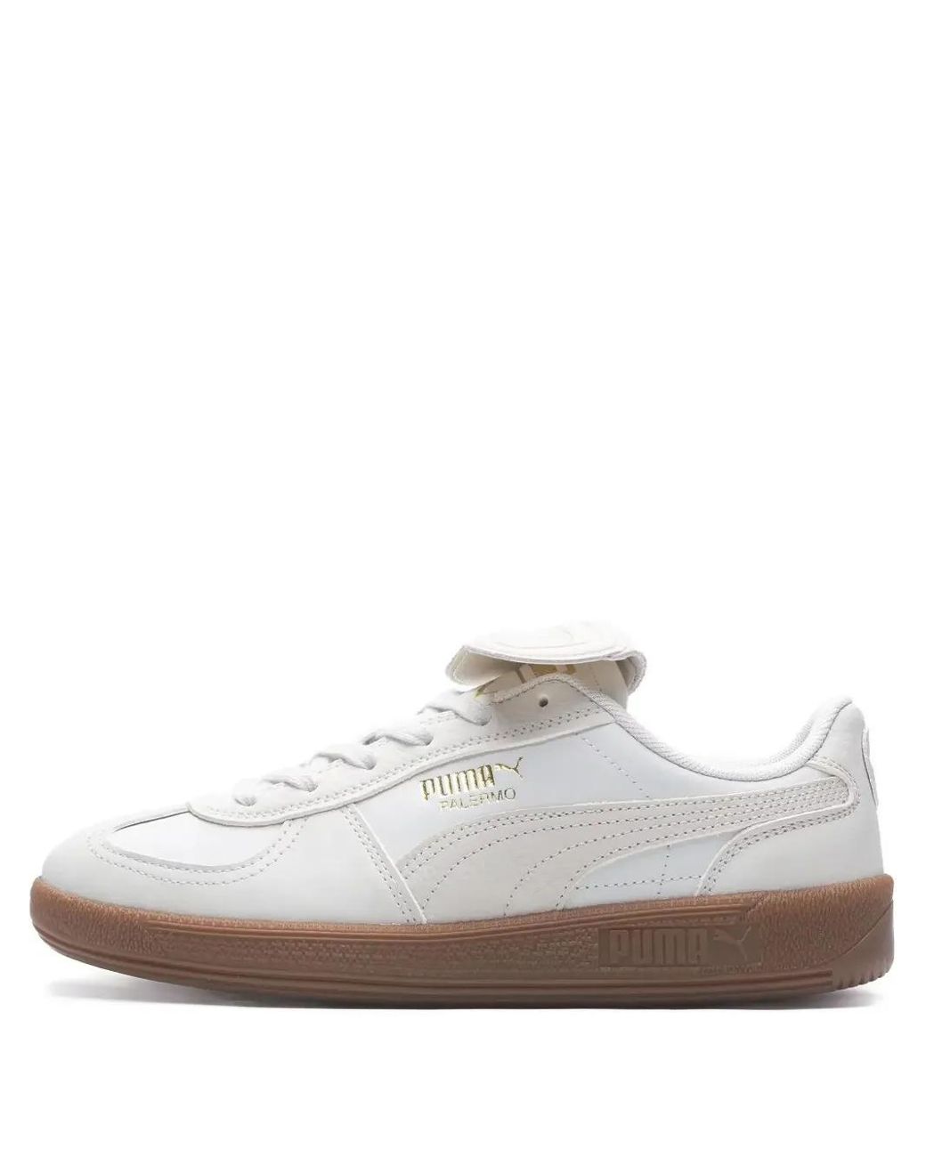 PUMA White Palermo Premium Sneakers
