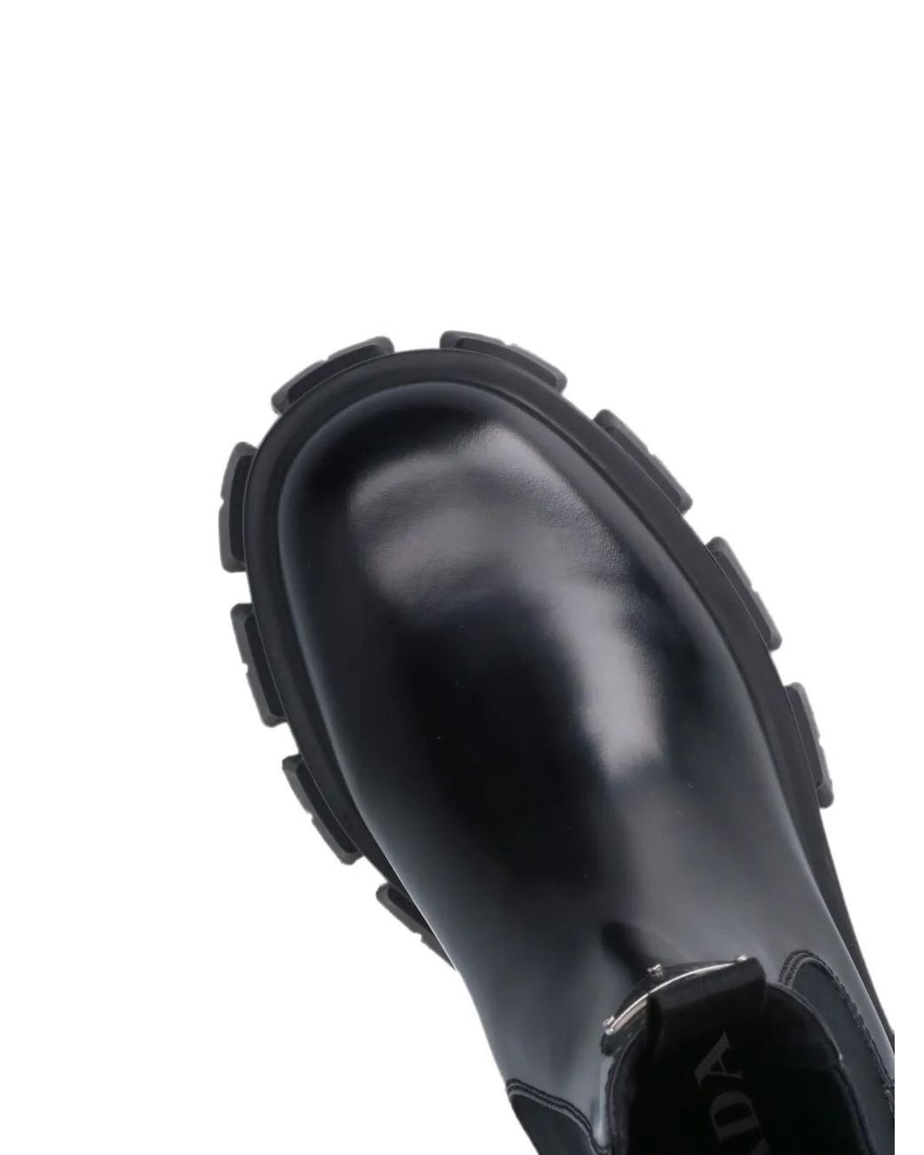 Prada Black Monolith Chelsea Boots
