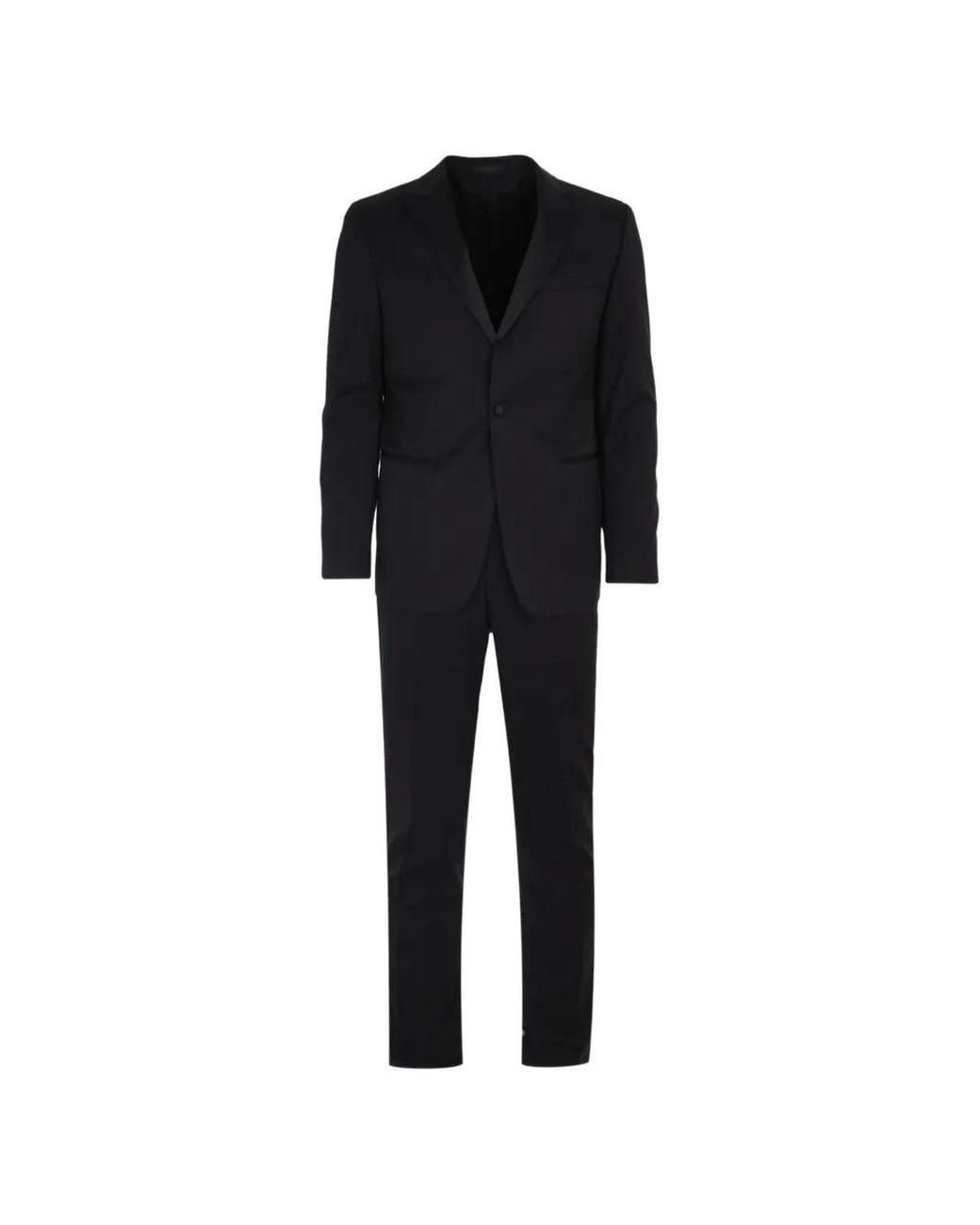 Corneliani Geknöpfter Anzug in Black für Herren