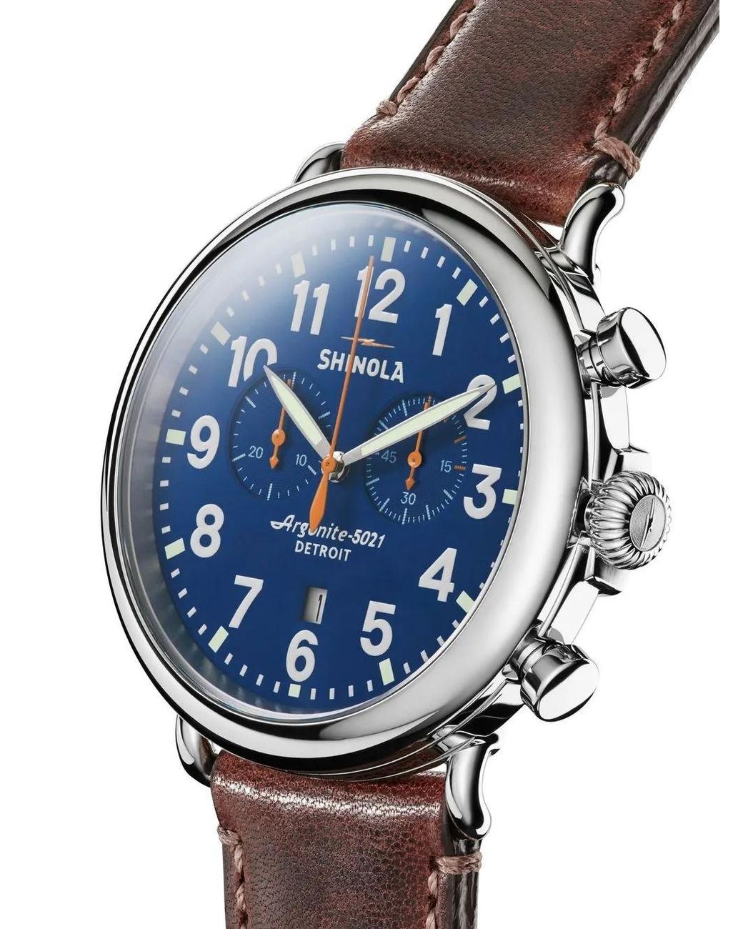 Shinola Blue Runwell Chrono 47Mm for men