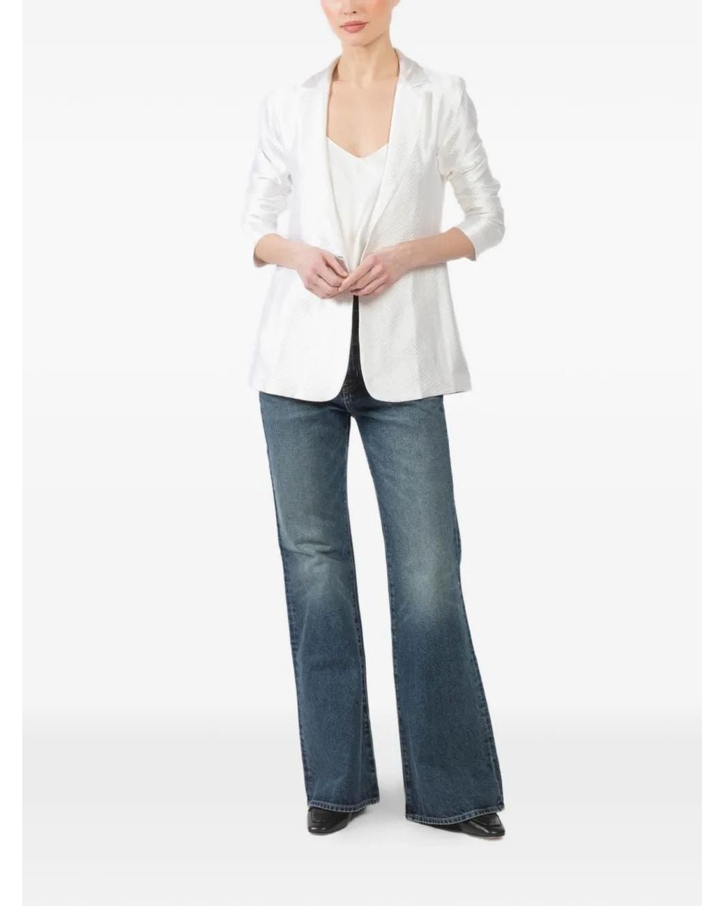 Peter Cohen White Note Single-Button Jacket