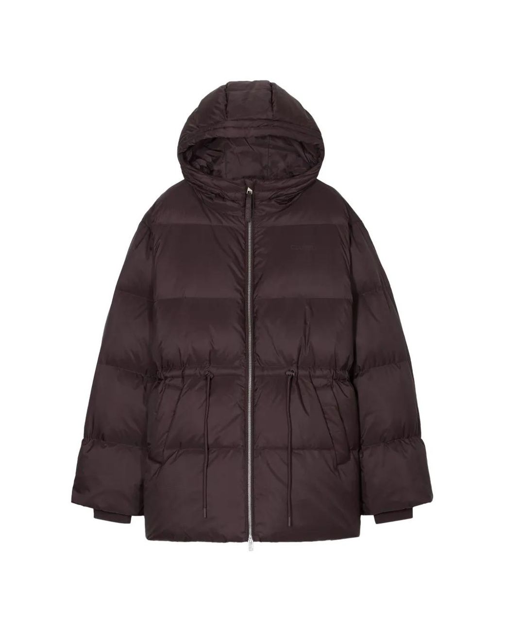Closed Purple Hooded Quilted Jacket