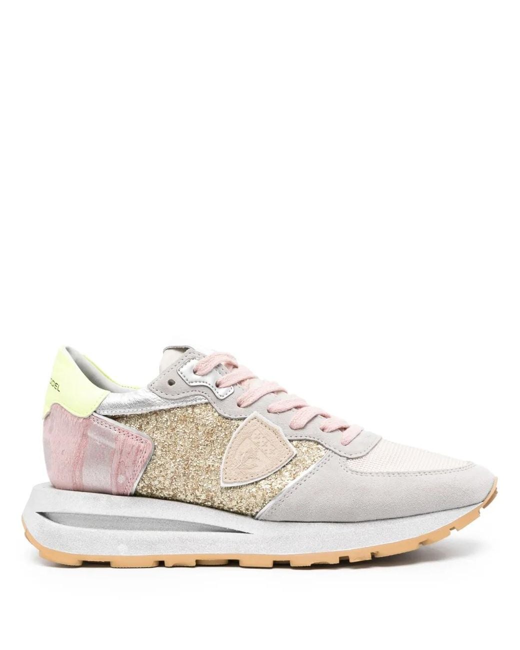Philippe Model White Tropez Haute Lace-Up Sneakers