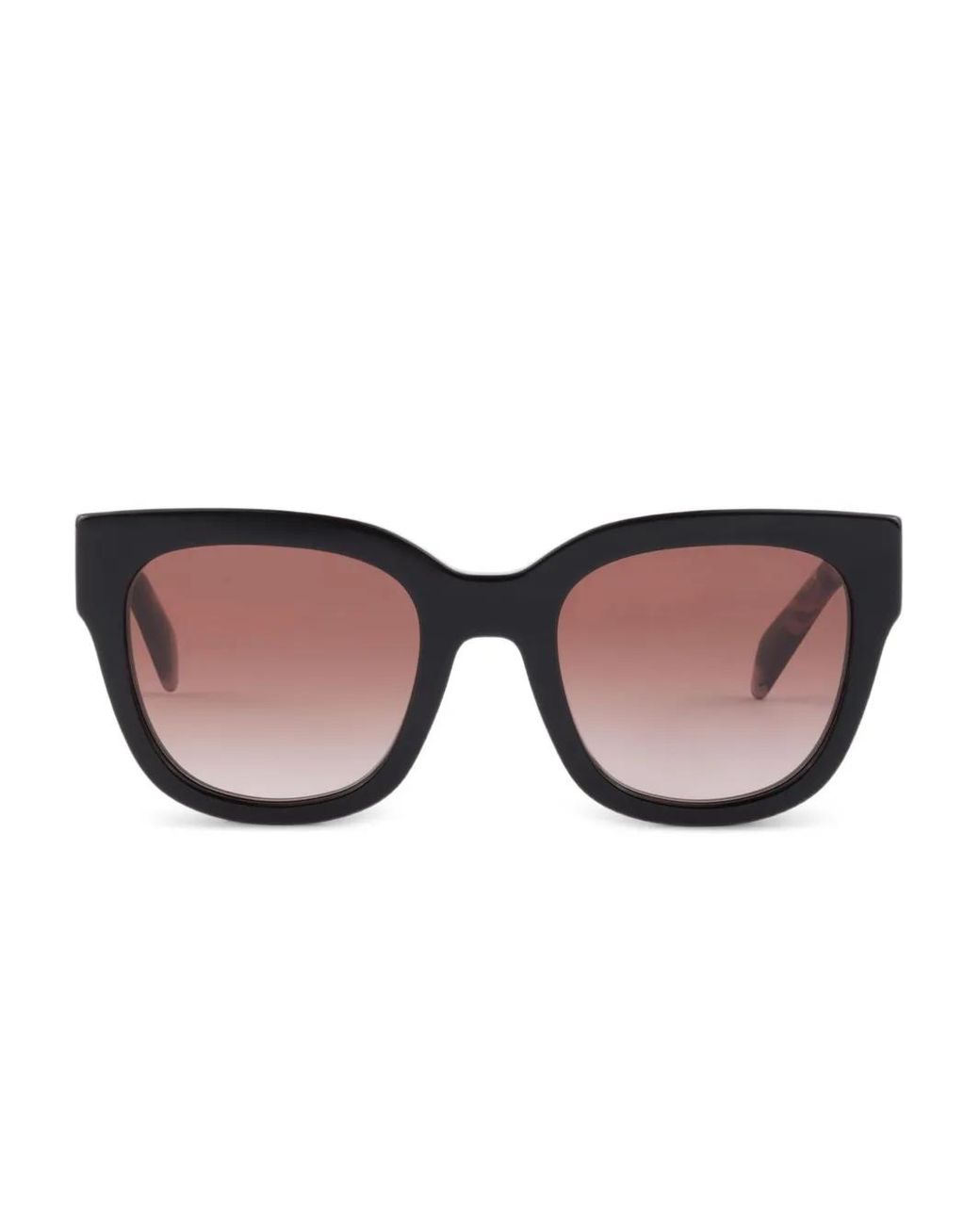 Prada Black Logo Cat-Eye Sunglasses