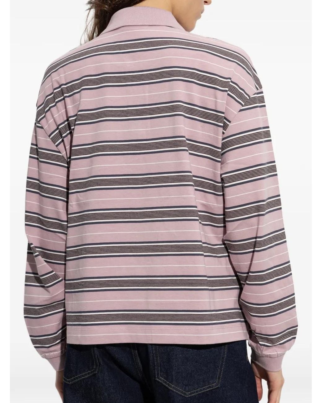 Carhartt Purple Striped Bronson Polo Shirt