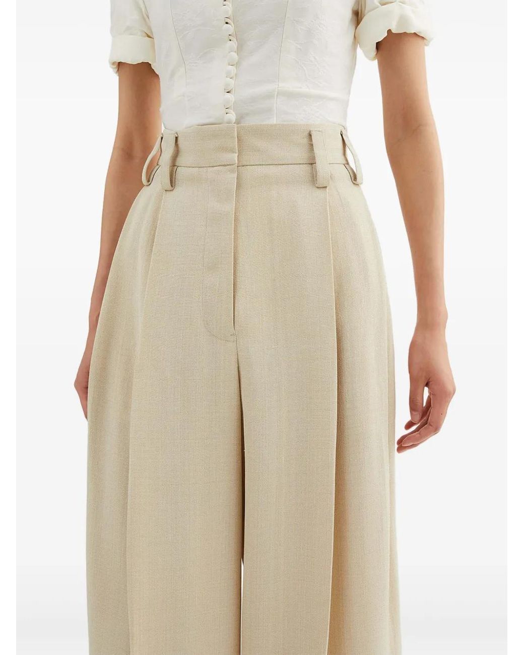 Jil Sander Pantalon in het Natural