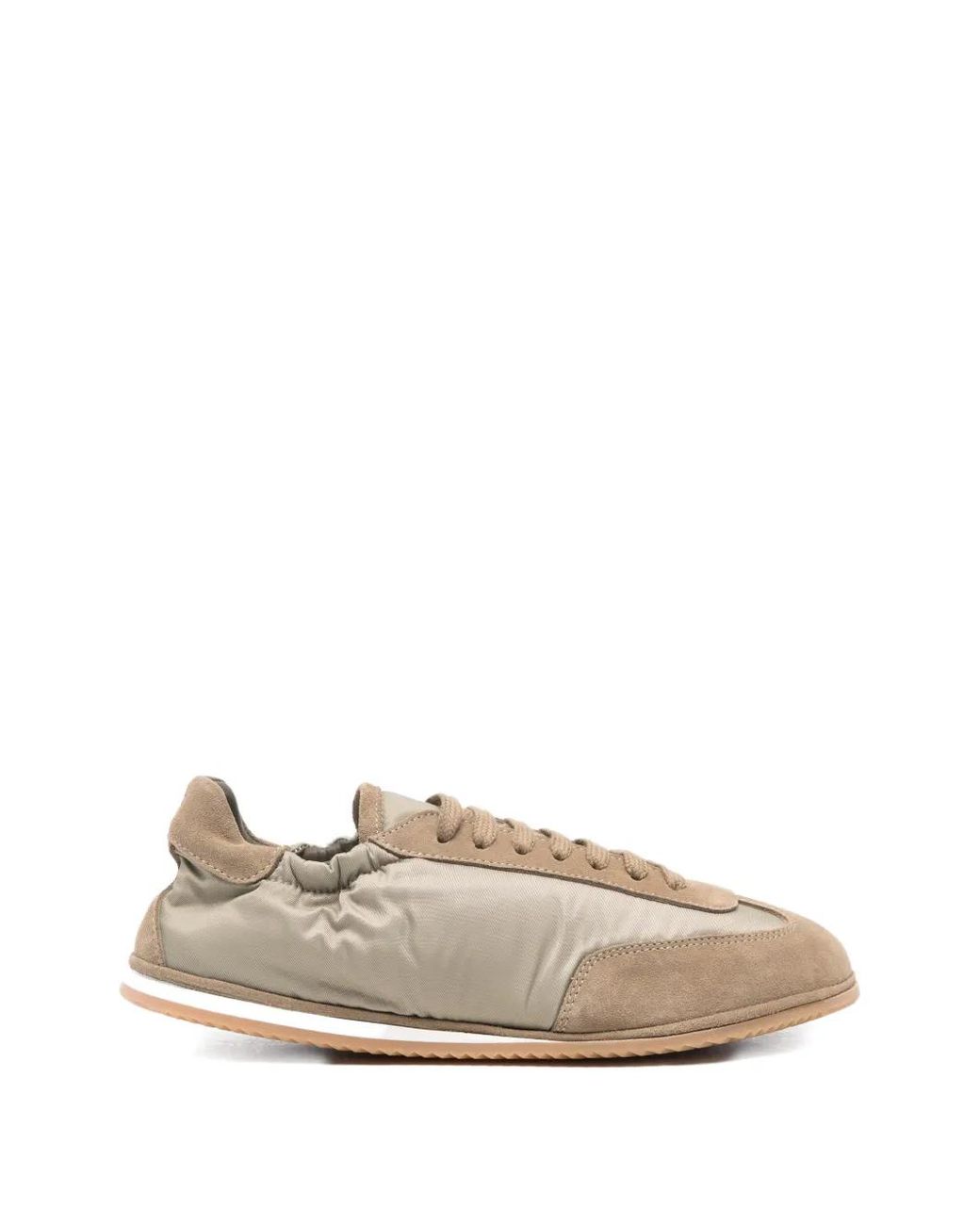 Elia Maurizi White Lace-Up Sneakers