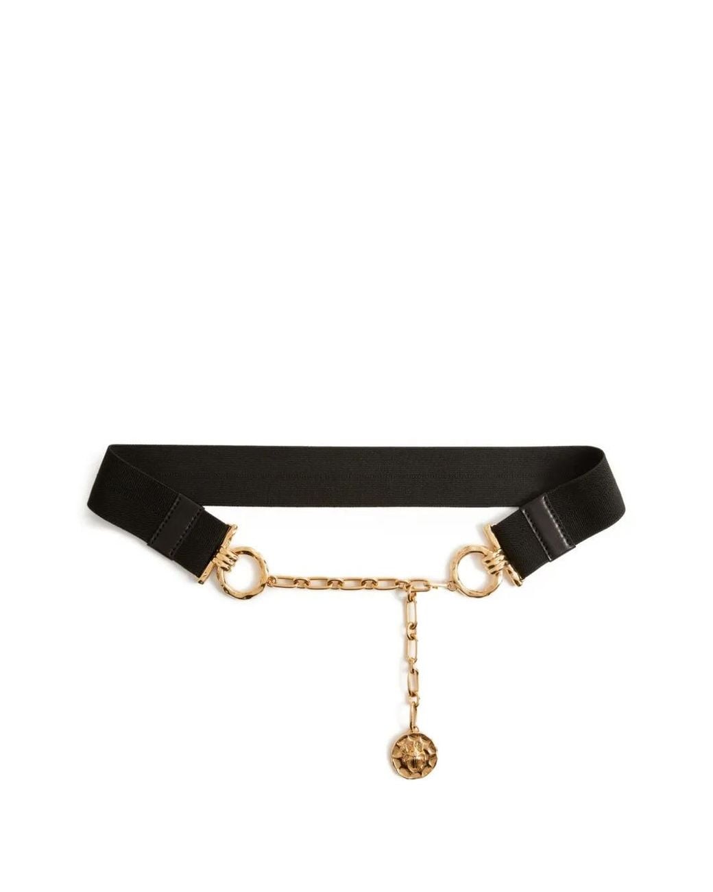 LaDoubleJ Black Logo-Plaque Belt