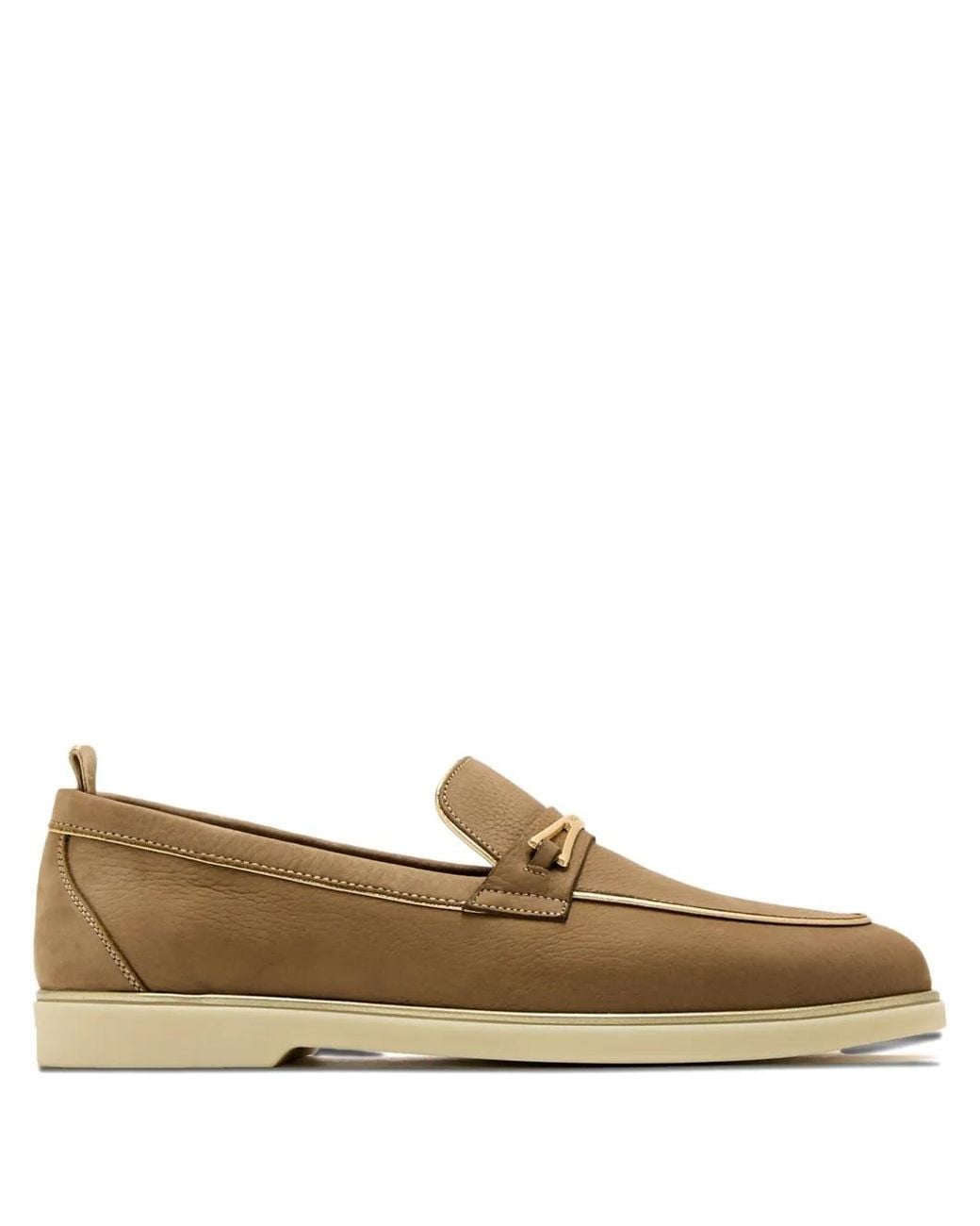 Magnanni Shoes Brown Suede Loafers