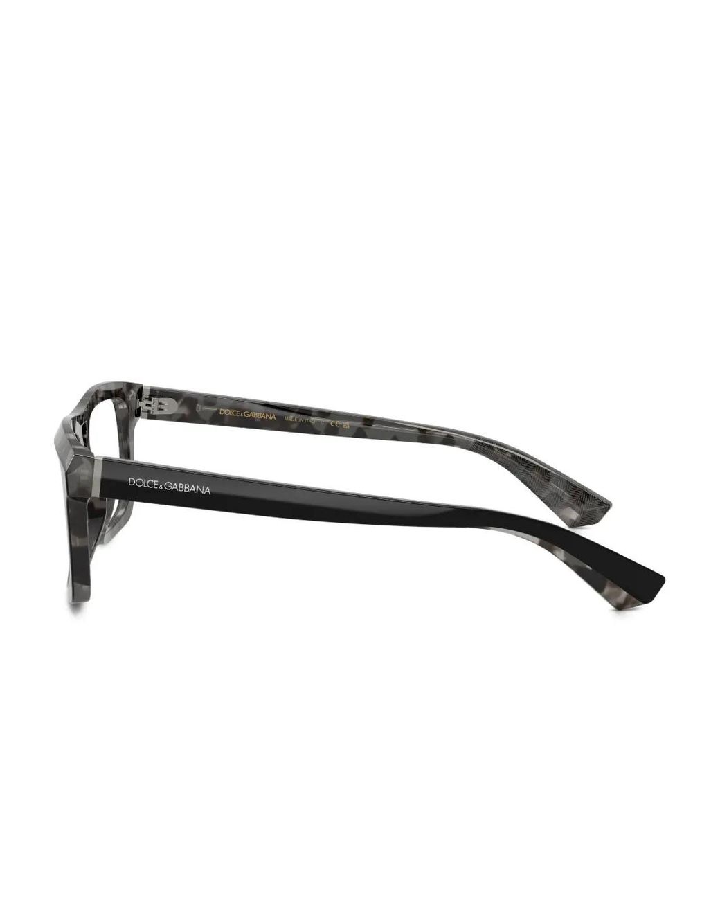Dolce & Gabbana Black Square-Frame Glasses for men