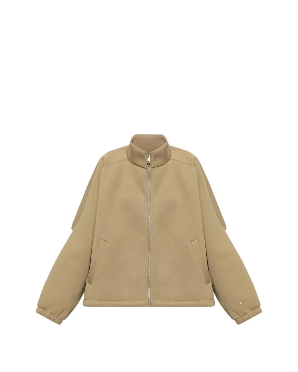 Nike Natural Zip-Up High-Neck Sweatshirt