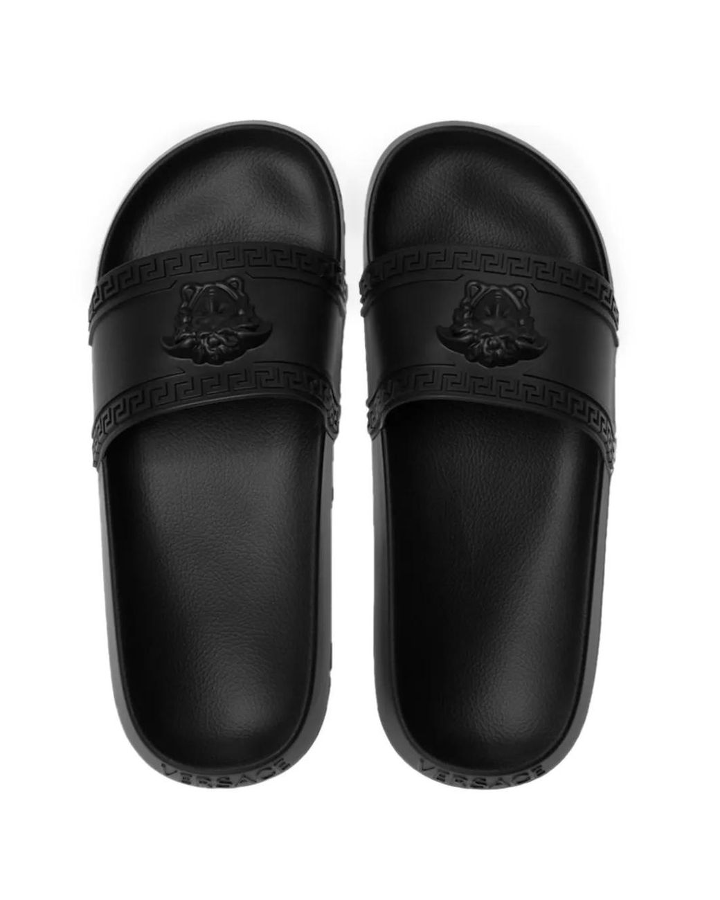 Versace White Medusa Greca Sandals for men