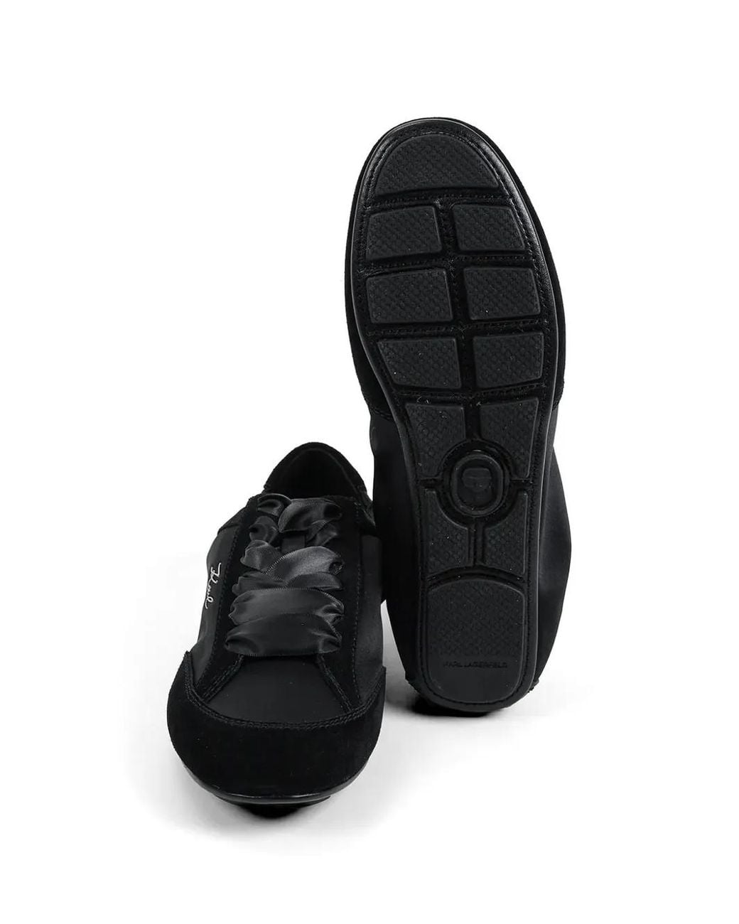 Karl Lagerfeld Black Low Top Sneakers