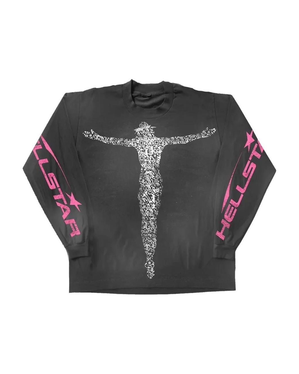 HELLSTAR Black Qr Christ T-Shirt for men
