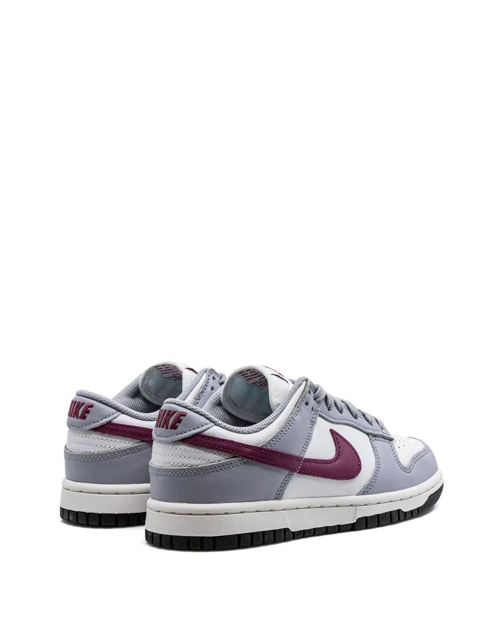 Nike White Dunk Low "Summit/Rosewood" Sneakers