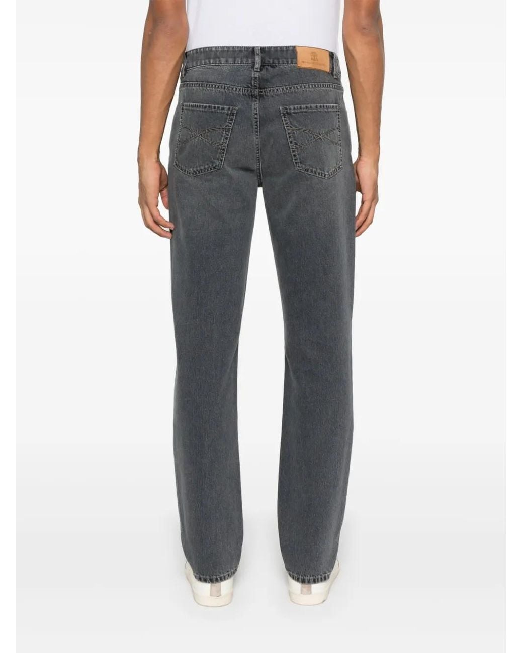 Brunello Cucinelli Gray Jeans for men