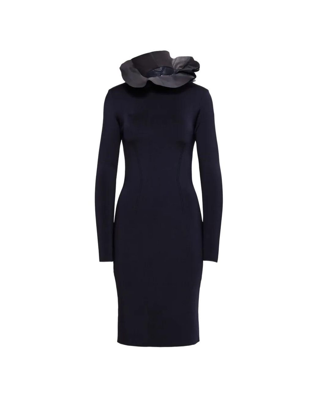 Ralph Lauren Blue Ruffled Midi Dress